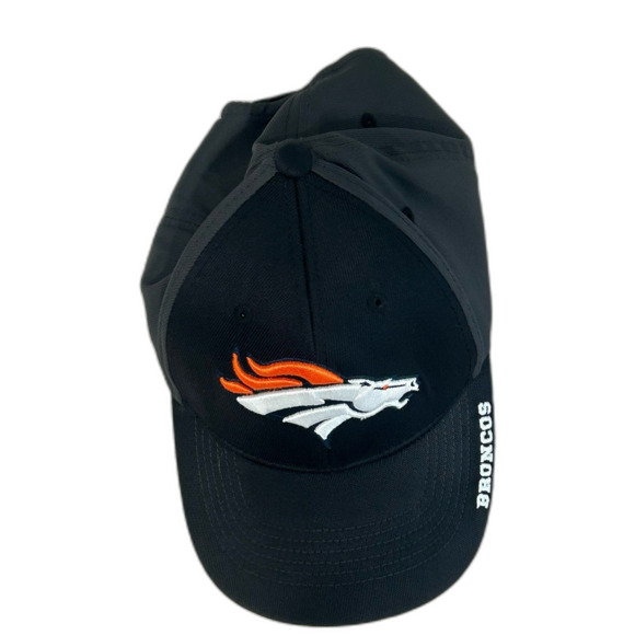 NFL Cap Hat Unisex Adjustable Black Gray Denver Broncos Embroidered Logo - Picture 9 of 10